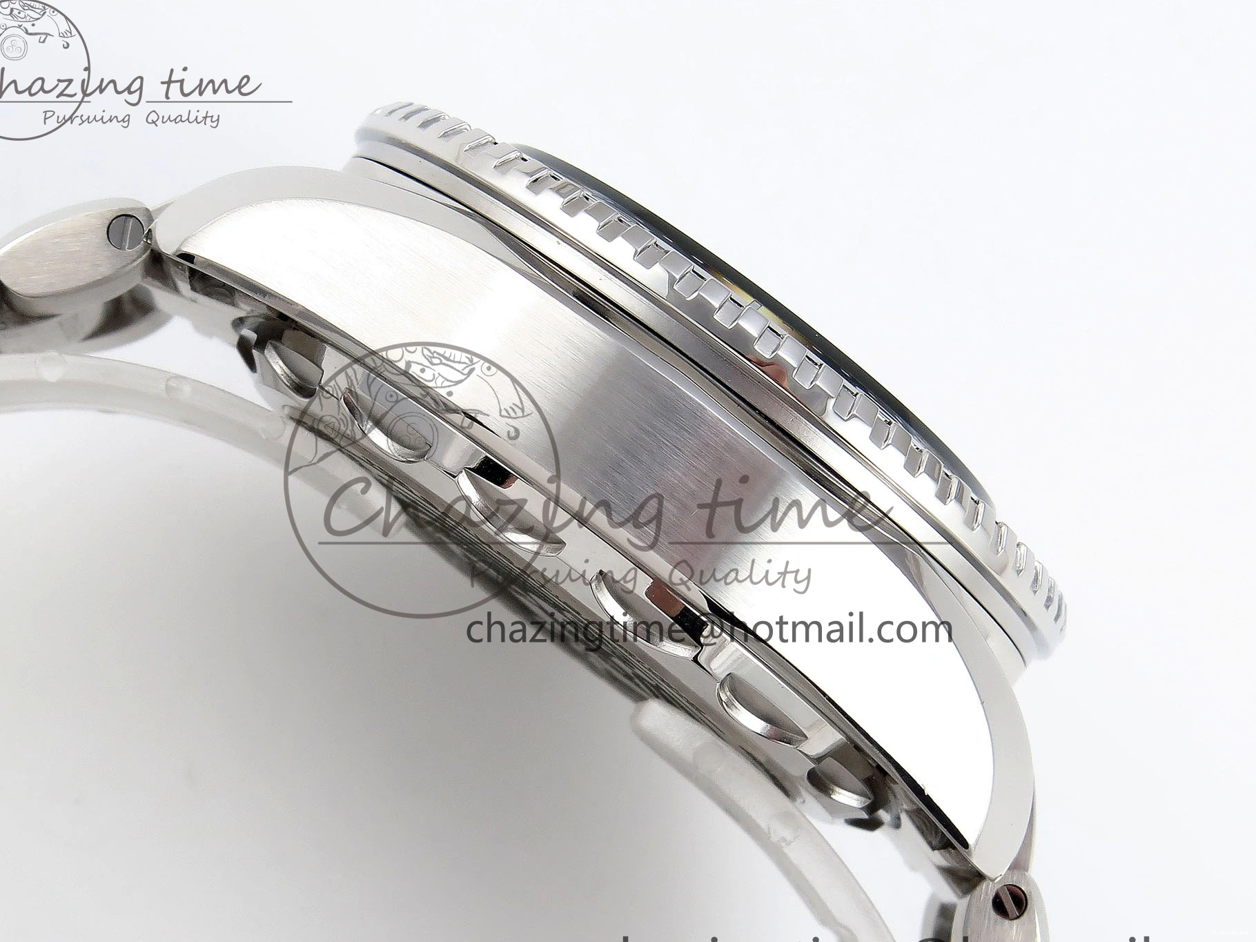 0506 EasyCare SEAMASTER PLANET OCEAN 6000M ULTRA DEEP 45.5MM SS TF 1:1 BEST EDITION BLUE DIAL BLACK BEZEL ON SS BRACELET A 7760